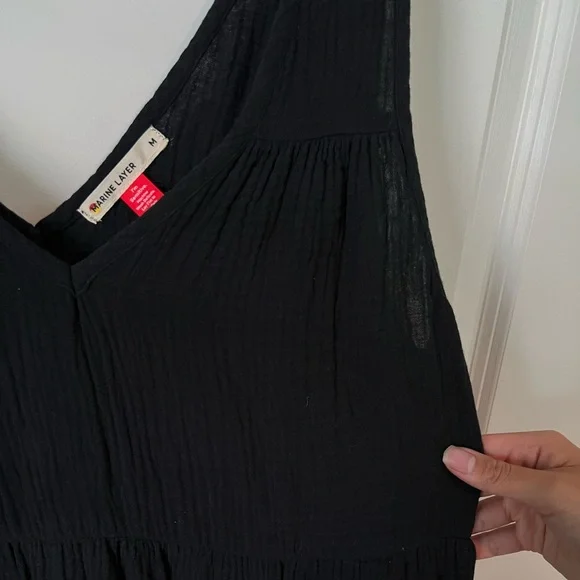 Marine Layer Corinne Double Cloth Maxi Dress - Picture 6 of 12